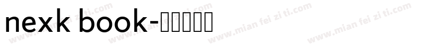 nexk book字体转换